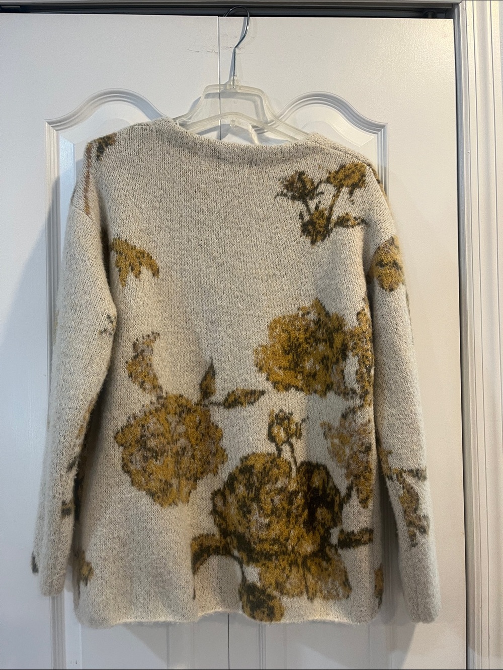Woolrich for Target Cream Cardigan with Mustard Floral Design - Picture 5 of 5